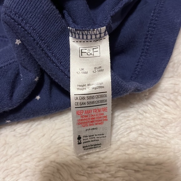(3 for $10) F&F navy star bodysuit - Picture 4 of 6